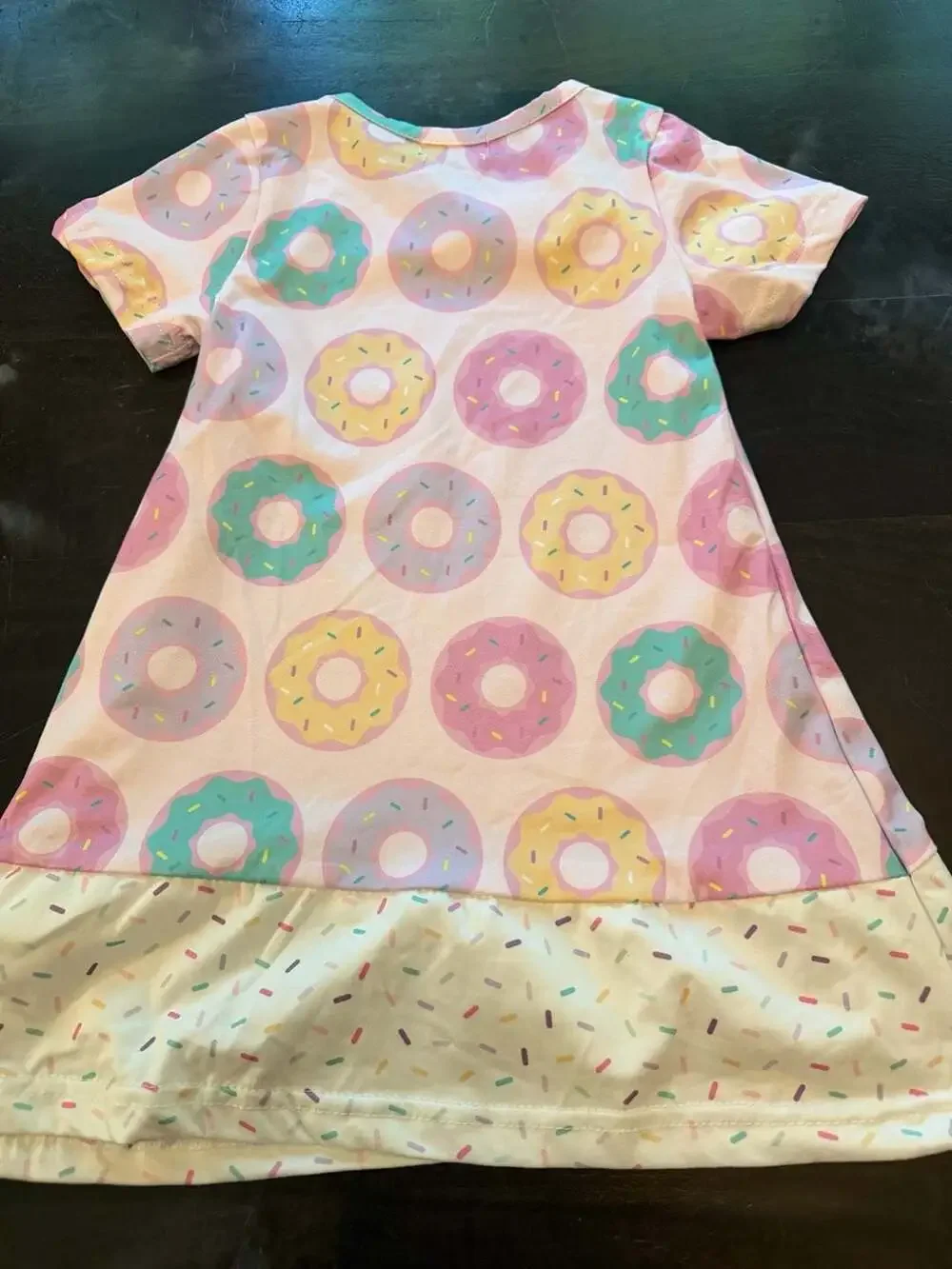 Pete & Lucy Donut Sprinkles Short Sleeve Girls Dress 12-18M